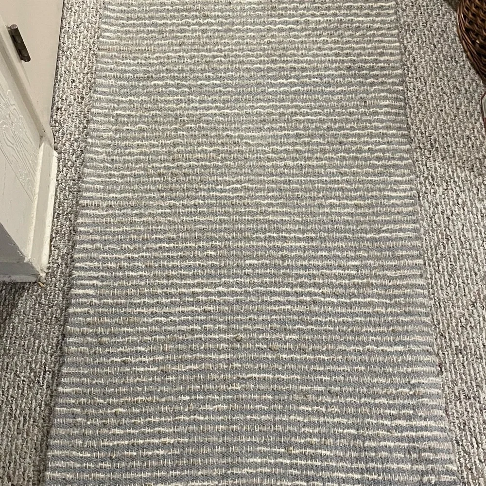 Brand New West elm Boucle Textured Woven Reversible Runner Area Rug 2.5’ x 7’